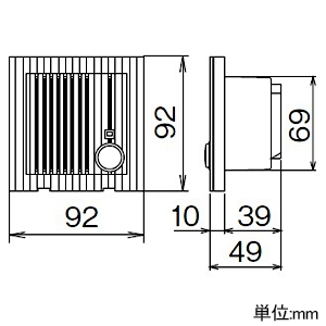 アイホン 玄関子機ユニット ポスト・ポール用 埋込型 防雨形 JIS2個用スイッチボックス(PPW-IP使用) テムパーブラック 玄関子機ユニット ポスト・ポール用 埋込型 防雨形 JIS2個用スイッチボックス(PPW-IP使用) テムパーブラック PP-IF 画像2