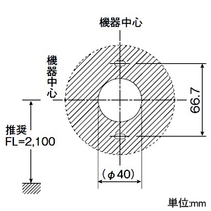 アイホン 丸型表示灯 ≪Vi-nurse≫ 屋内専用 壁取付型 アウトレットボックス丸型ぬりしろカバー付用 丸型表示灯 ≪Vi-nurse≫ 屋内専用 壁取付型 アウトレットボックス丸型ぬりしろカバー付用 NLR-3F 画像3