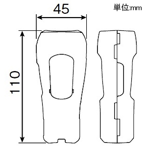 アイホン 呼出握りボタン用アタッチメント ≪Vi-nurse≫ 抗菌仕様 呼出握りボタン用アタッチメント ≪Vi-nurse≫ 抗菌仕様 NLR-BA 画像2