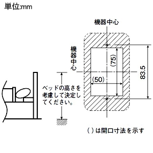 アイホン コンセント ≪Vi-nurse≫ 復旧ボタン付 プレート無し 壁埋込型 JIS1個用スイッチボックス用 コンセント ≪Vi-nurse≫ 復旧ボタン付 プレート無し 壁埋込型 JIS1個用スイッチボックス用 NLR-C2 画像3