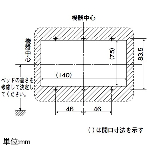 アイホン 子機 ≪Vi-nurse≫ コンセント・復旧ボタン・緊急呼出ボタン付 プレート無し 壁埋込型 JIS3個用スイッチボックス用 子機 ≪Vi-nurse≫ コンセント・復旧ボタン・緊急呼出ボタン付 プレート無し 壁埋込型 JIS3個用スイッチボックス用 NL-CS2 画像3