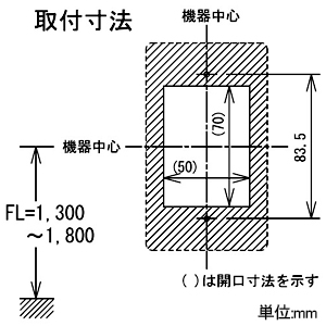 アイホン マイク子機 壁埋込型 JIS1個用スイッチボックス用 マイク子機 壁埋込型 JIS1個用スイッチボックス用 NBR-M 画像3