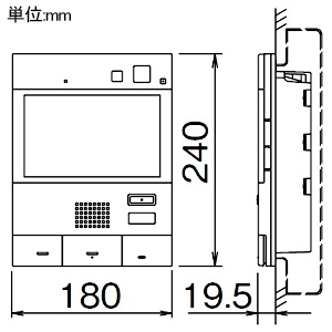 アイホン 住宅情報盤 ≪高齢者向け集合住宅システム FAGUS≫ 共同住宅用 タッチパネル スプリンクラー対応 壁埋込型 共同住宅用自動火災報知設備対応 住宅情報盤 ≪高齢者向け集合住宅システム FAGUS≫ 共同住宅用 タッチパネル スプリンクラー対応 壁埋込型 共同住宅用自動火災報知設備対応 VHK-RMD-S-K 画像2