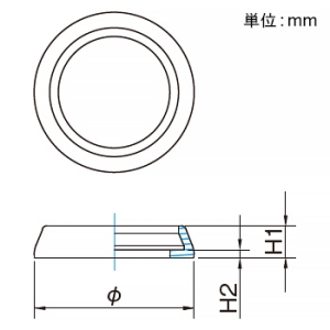 マサル工業 パッキン ボルト用保護カバー用 適合ボルト用保護カバー16型 パッキン ボルト用保護カバー用 適合ボルト用保護カバー16型 BHPK16W 画像2