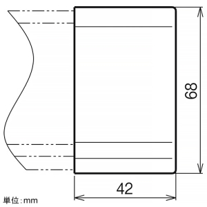 ネグロス電工 セパレーター端末保護キャップ QRタイプ マンセル値5Y7/1 左右組 セパレーター端末保護キャップ QRタイプ マンセル値5Y7/1 左右組 QRDF2BC-5Y 画像2