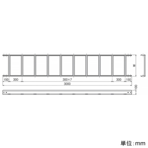 ネグロス電工 【受注生産品】直線ラック QRタイプ BLC方式 組立式 幅700mm 定尺3m 標準塗装仕様 【受注生産品】直線ラック QRタイプ BLC方式 組立式 幅700mm 定尺3m 標準塗装仕様 QRK70 画像2