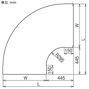 ネグロス電工 L形分岐カバー 適合ラック幅1200mm 標準塗装仕様 L形分岐カバー 適合ラック幅1200mm 標準塗装仕様 CVL120G 画像2