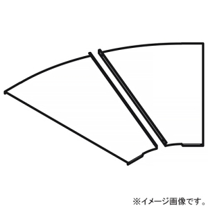 ネグロス電工 【受注生産品】水平ベンドカバー 角度45° 適合ラック幅1200mm 溶融亜鉛めっき仕上げ Z-CVA1245