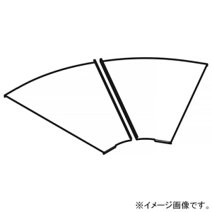 ネグロス電工 【受注生産品】水平ベンドカバー 角度60° 適合ラック幅1200mm ステンレス製 S-CVA1260