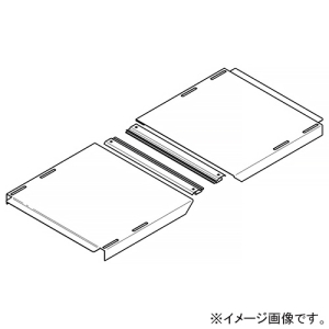 ネグロス電工 【受注生産品】上下ベンド自在カバー 角度0〜45° 適合ラック幅500mm 溶融亜鉛めっき仕上げ Z-CVVF5045