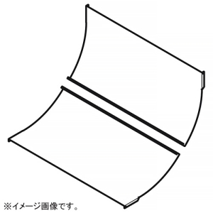 ネグロス電工 【受注生産品】インサイドベンドカバー QRタイプ 適合ラック幅1200mm 標準塗装仕様 CVINQ120G