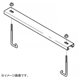 ネグロス電工 【受注生産品】カバークランプ SRタイプ 適合ラック幅500mm ステンレス製 S-CVCS50