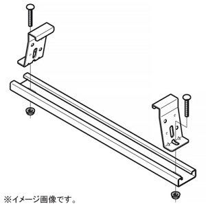 ネグロス電工 【受注生産品】底板カバークランプ SRタイプ 適合ラック幅300mm 溶融亜鉛めっき仕上げ Z-CVCSB30
