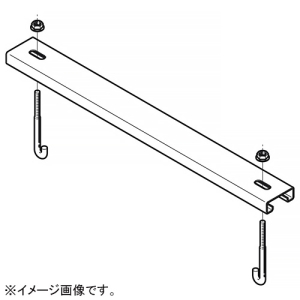 ネグロス電工 【受注生産品】上下カバークランプ 適合ラック幅1000mm 溶融亜鉛めっき仕上げ Z-CVCTB100