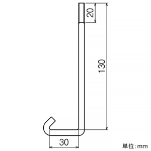 ネグロス電工 カバークランプ用フックボルト QRタイプ 適合ラック幅200〜1000mm 電気亜鉛めっき仕様 2個組 カバークランプ用フックボルト QRタイプ 適合ラック幅200〜1000mm 電気亜鉛めっき仕様 2個組 FB-CVCQ 画像2