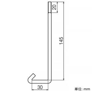 ネグロス電工 カバークランプ用フックボルト QRタイプ 適合ラック幅1200mm 電気亜鉛めっき仕様 2個組 カバークランプ用フックボルト QRタイプ 適合ラック幅1200mm 電気亜鉛めっき仕様 2個組 FB-CVCQ120 画像2