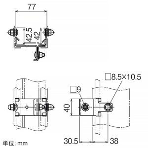 ネグロス電工 【受注生産品】両面立上りカバー止め金具 SRタイプ 溶融亜鉛めっき仕上げ 【受注生産品】両面立上りカバー止め金具 SRタイプ 溶融亜鉛めっき仕上げ Z-CVVS2W 画像2