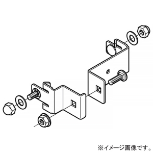 ネグロス電工 両面立上りカバー止め金具 QRタイプ 溶融亜鉛めっき仕上げ Z-CVVQ2W