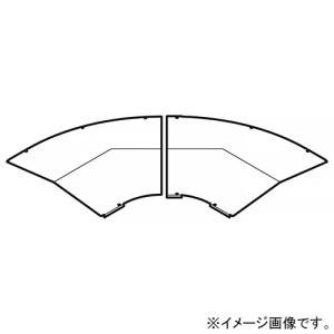 ネグロス電工 【受注生産品】L形分岐屋根形カバー 適合ラック幅900mm 高耐食性めっき鋼板製 SD-CVL90Y