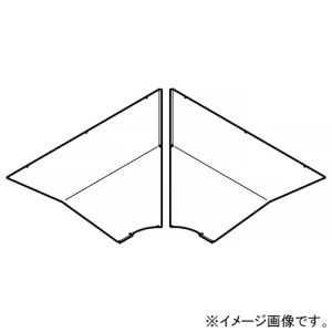 ネグロス電工 【受注生産品】外直角L形分岐屋根形カバー SR・QRタイプ 適合ラック幅1200mm 高耐食性めっき鋼板製 SD-CVLA120GY