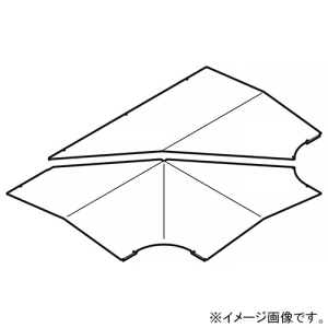 ネグロス電工 【受注生産品】T形分岐屋根形カバー SR・QRタイプ 適合ラック幅1200mm 溶融亜鉛めっき仕上げ Z-CVT120GY