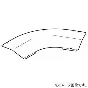 ネグロス電工 【受注生産品】水平ベンド屋根形カバー SR・QRタイプ 角度60° 適合ラック幅400mm 溶融亜鉛めっき仕上げ Z-CVA460Y