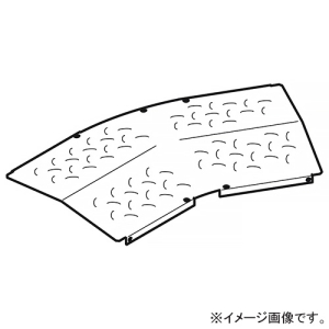 ネグロス電工 【受注生産品】水平ベンド屋根形カバー ノンスリップタイプ 角度30° 適合ラック幅600mm SD-CVA630NSY
