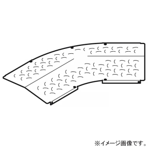 ネグロス電工 【受注生産品】水平ベンド屋根形カバー ノンスリップタイプ 角度45° 適合ラック幅400mm SD-CVA445NSY