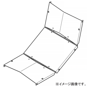 ネグロス電工 【受注生産品】インサイドベンド自在屋根形カバー 適合ラック幅1200mm 溶融亜鉛めっき仕上げ Z-CVZVIF120Y
