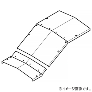 ネグロス電工 【受注生産品】上下ベンド屋根形カバー 角度30° 適合ラック幅1200mm 高耐食性めっき鋼板製 SD-CVZV1230Y