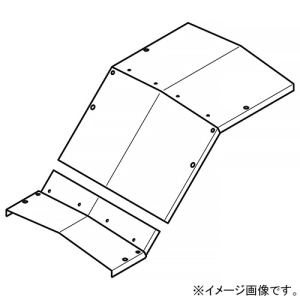 ネグロス電工 【受注生産品】上下ベンド屋根形カバー 角度45° 適合ラック幅600mm 高耐食性めっき鋼板製 SD-CVZV645Y