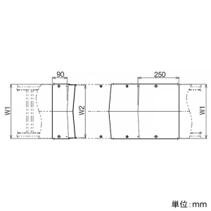 ネグロス電工 【受注生産品】上下ベンド屋根形カバー 角度45° 適合ラック幅900mm 溶融亜鉛めっき仕上げ 【受注生産品】上下ベンド屋根形カバー 角度45° 適合ラック幅900mm 溶融亜鉛めっき仕上げ Z-CVZV945Y 画像2
