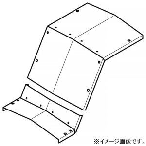 ネグロス電工 【受注生産品】上下ベンド屋根形カバー 角度60° 適合ラック幅900mm 溶融亜鉛めっき仕上げ Z-CVZV960Y