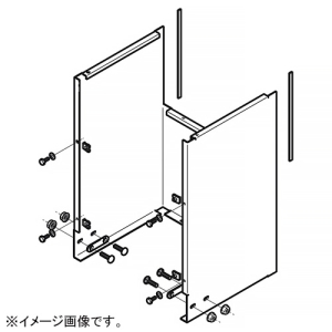 ネグロス電工 【受注生産品】フード接続ラック QRタイプ 適合ラック幅600mm 高耐食性めっき鋼板製 SD-QRFBZ60