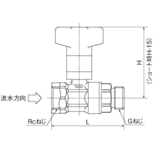 オンダ製作所 CB2型 逆止弁付ボールバルブ CB2型 逆止弁付ボールバルブ CB2-2013M-S 画像2
