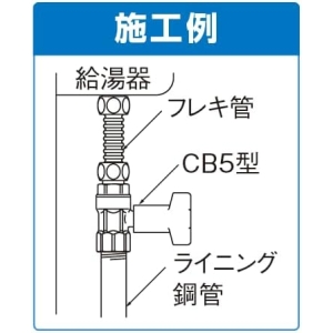 オンダ製作所 CB5型 逆止弁付ボールバルブ CB5型 逆止弁付ボールバルブ CB5-20M-S 画像3
