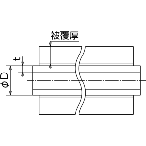 オンダ製作所 特厚カポリパイプW 耐候性10mm被覆付 特厚カポリパイプW 耐候性10mm被覆付 PQS10-PU10-20 画像2
