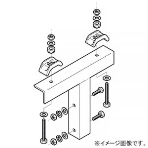ネグロス電工 【受注生産品】H形鋼支持金具 Z-50AG300用 適合フランジ幅400mm 溶融亜鉛めっき仕上げ Z-50AGH40