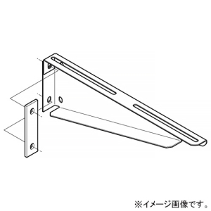 ネグロス電工 ブラケット 適合ラック幅800mm 補強板付 ステンレス製 S-BK80
