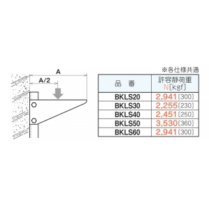 ネグロス電工 支柱用ブラケット 適合ラック幅200mm 標準塗装仕様 支柱用ブラケット 適合ラック幅200mm 標準塗装仕様 BKLS20 画像3