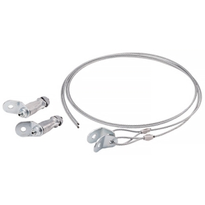 ネグロス電工 ワイヤーローブ式振れ止めシステム(ユニグリップ) 《グリップル》 ワイヤー径φ4.75mm ワイヤー長さ3m 2本組 GRUS-W3-4-300