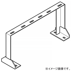 ネグロス電工 床面固定立上りケーブルラック用耐震架台 2列 幅610mm 溶融亜鉛めっき仕上げ Z-AGYW5043