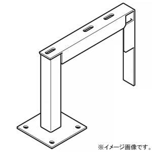 ネグロス電工 床面固定立上りケーブルラック用耐震架台 壁面接近・右側用 1列 幅440mm 溶融亜鉛めっき仕上げ Z-EGYK5023R