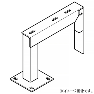 ネグロス電工 床面固定立上りケーブルラック用耐震架台 壁面接近・左側用 1列 幅540mm 溶融亜鉛めっき仕上げ Z-KGYK6533L