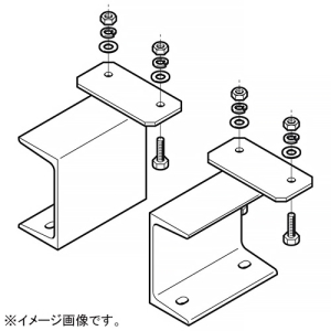 ネグロス電工 床面固定立上りケーブルラック用耐震架台 側面設置用 左右組 溶融亜鉛めっき仕上げ Z-CGY15