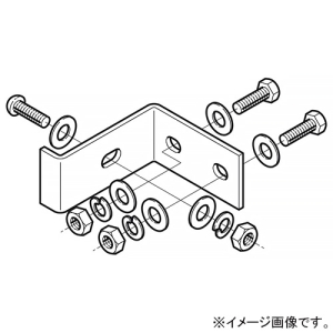 ネグロス電工 床面固定立上りケーブルラック用耐震金具 QRタイプ 標準塗装仕様 P-CGYQR1