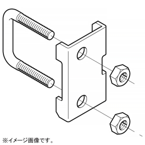 ネグロス電工 耐震ブレース止め金具 適合ケーブルラックQR50〜100 電気亜鉛めっき仕様 BR1U