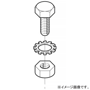 ネグロス電工 垂直ラック支持金具用ボルト RW3-25RNTW