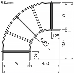 ネグロス電工 【受注生産品】L形分岐ラック ARタイプ ラック幅1000mm 適合ラック8AR 【受注生産品】L形分岐ラック ARタイプ ラック幅1000mm 適合ラック8AR 8ARL100 画像2