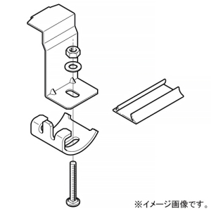 ネグロス電工 【受注生産品】アングル用接続部振れ止め金具 ARタイプ 腐食防止用 フランジ厚9〜18mm用 適合ラック5AR 5ARS11T